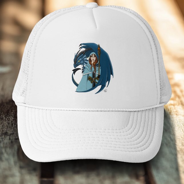 Casquette  Sorcière du Dragon Bleu Flocons de Neige (Créateur téléchargé)