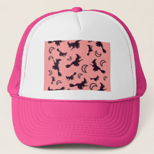 Casquette Sorcière volante entre la moitié de la lune à Hall