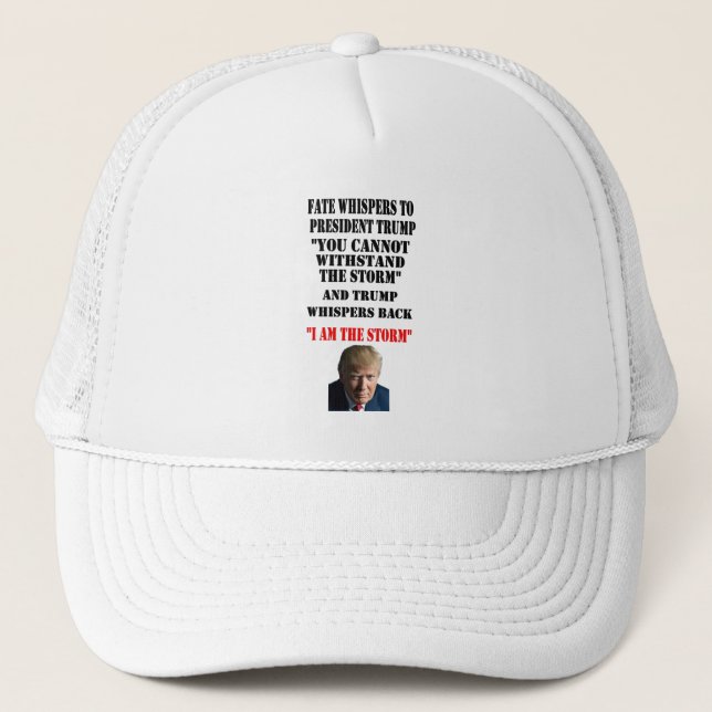 CASQUETTE SORTIS DU SORT AU PRÉSIDENT TRUMP (Devant)