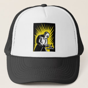 Casquette soudure de travailleur de soudeuse