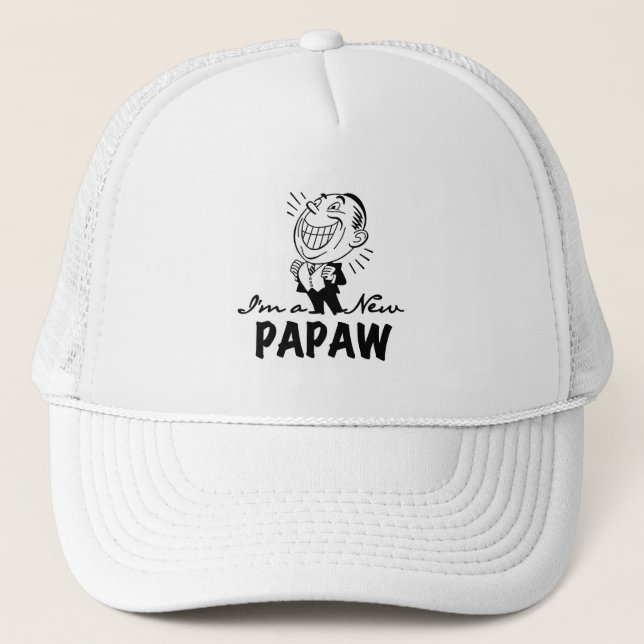 Casquette Souriant de nouveaux t-shirts et cadeaux Papaw (Devant)