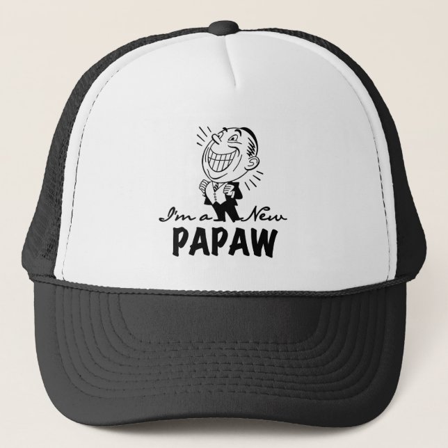 Casquette Souriant de nouveaux t-shirts et cadeaux Papaw (Devant)