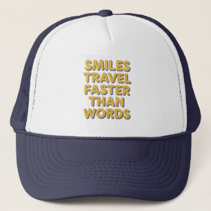 Casquette Sourires Voyager plus vite
