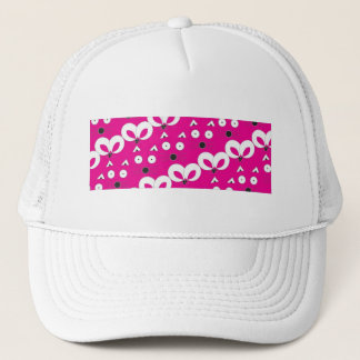Casquette Souris Chat Motif rose chaud