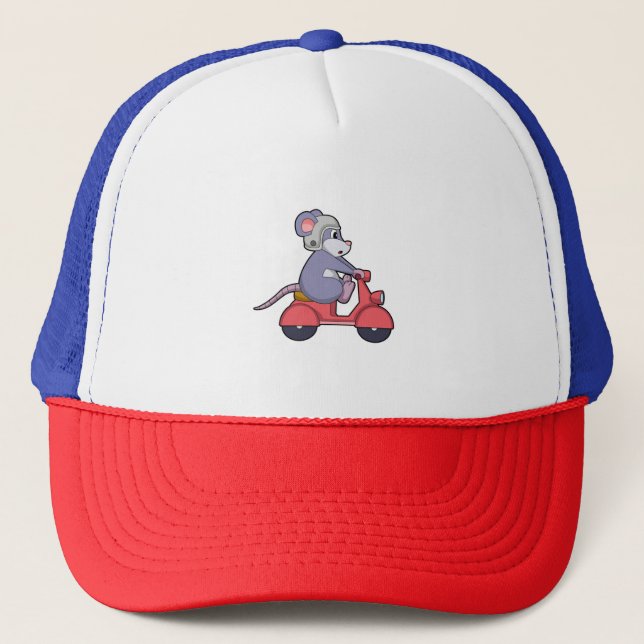 Casquette Souris comme Biker avec Scooter.PNG (Devant)