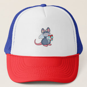 Casquette Souris comme mariée avec voile et cadeau.PNG