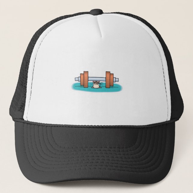 Casquette souris drôle de musculation (Devant)