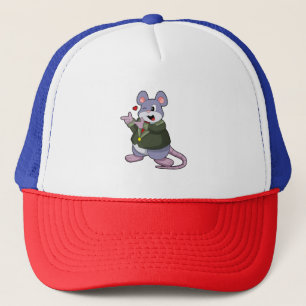 Casquette Souris en marié avec costume