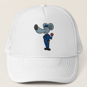 Casquette Souris en tant qu'officier de police avec Donut
