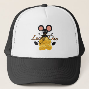 Casquette Souris noire amusante au fromage