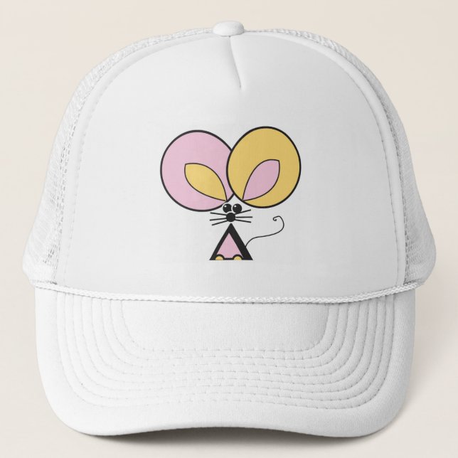 Casquette Souris rose (Devant)