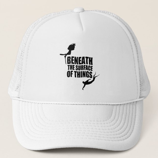 Casquette Sous La Surface | Citation Plongée (Devant)