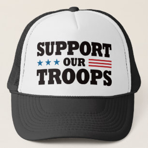 Casquette Soutenez nos troupes - noir