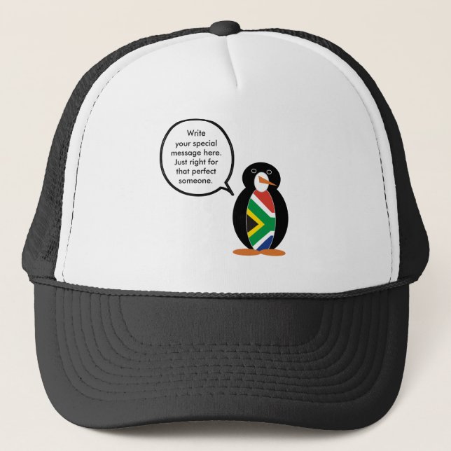 Casquette South Africa Wildlife Penguin Personalized Gift (Devant)