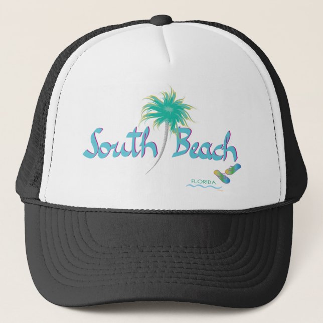 Casquette South Beach, Miami, Floride Flip Flops (Devant)