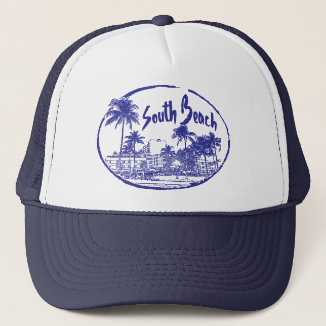 CASQUETTE SOUTH BEACH MIAMI SUN GEAR (Devant)