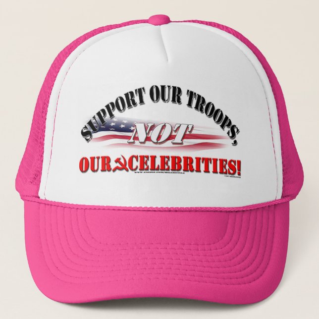 CASQUETTE SOUTIEN AUX TROUPES ET NON AUX CÉLÉBRITÉS (Devant)