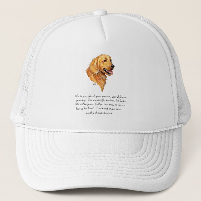 Casquette Souvenir Golden Retriever (Devant)