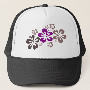 Casquette Souvenir pourpre et gris d'Hawaï de ketmie
