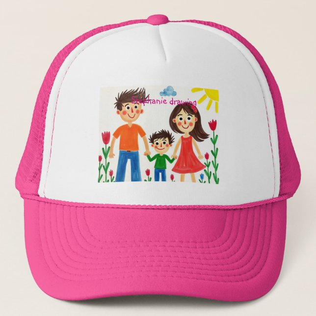 Casquette Soyez fier de l'oeuvre de votre enfant (Devant)