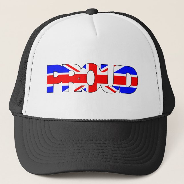 Casquette Soyez fier d'être britannique (Devant)