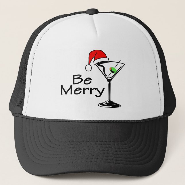 Casquette Soyez Joyeux Noël Martini (Devant)