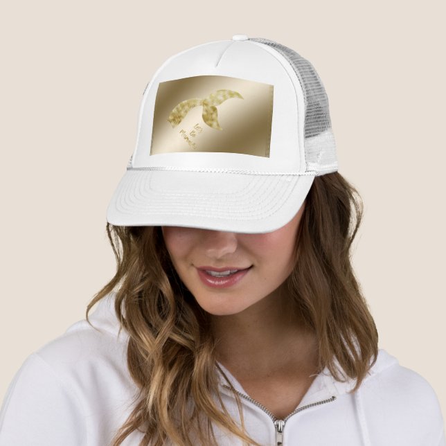 Casquette Soyez le chapeau du camionneur de sirène d'or (En situation)
