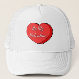 Casquette Soyez mes Valentines Dessin Coeur de bonbons