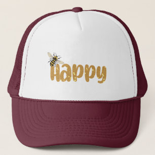 Casquette Soyez Mignonne Soyez Heureux Nature Miel Bee Honey