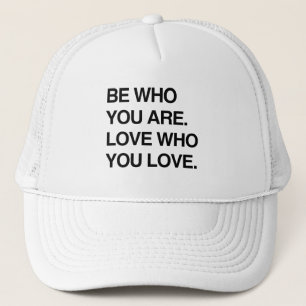 CASQUETTE SOYEZ OMS QUE VOUS ÊTES. AIMEZ L'OMS QUE VOUS