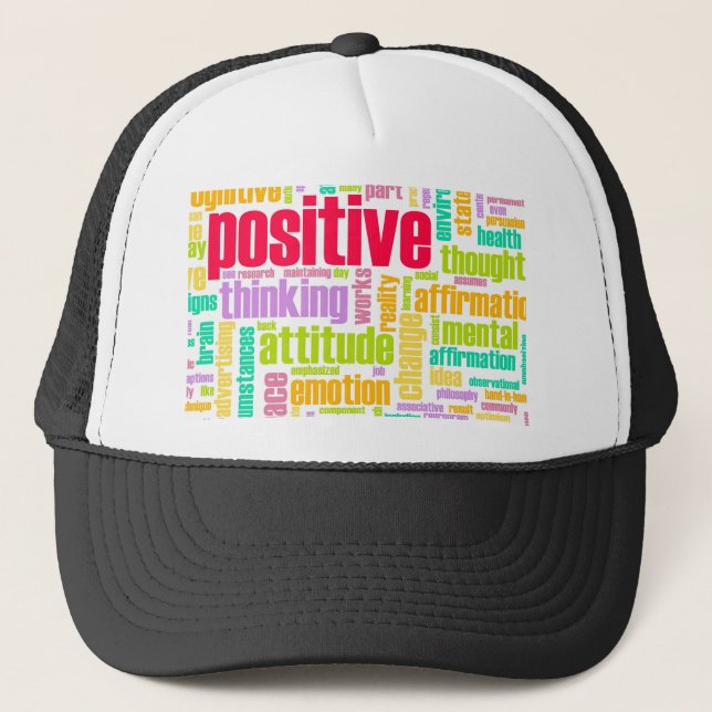Casquette Soyez positif ! Restez positif ! (Devant)
