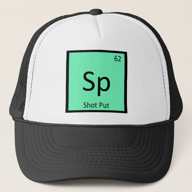 Casquette Sp - Lancer du poids chimie symbole (Devant)