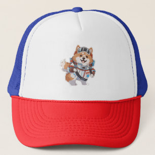 Casquette Space Dog en costume d'astro