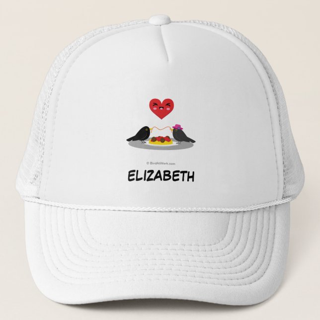Casquette Spaghetti Meatballs Date romantique | Ajouter Votr (Devant)