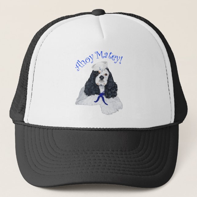 Casquette Spaniel Cocker Américain Marin (Devant)