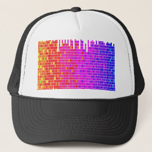 Casquette spectre carré abstrait