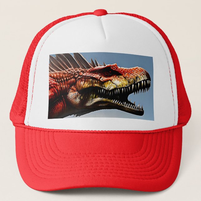 Casquette Spinosaurus Dinosaure, (Devant)