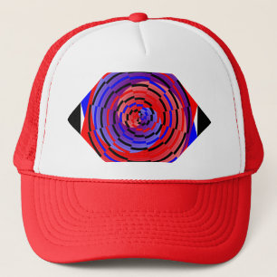 Casquette Spirale contre le rouge et le bleu par Kenneth Yon
