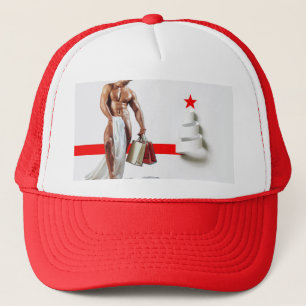 Casquette Spirale en papier blanc pour achats de Noël de Sli