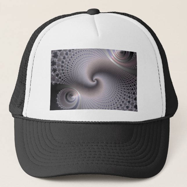 Casquette Spirales sans fin - Art Fractal (Devant)