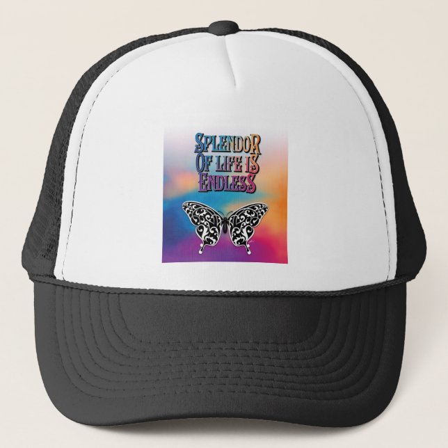 Casquette Splendeur de vie avec papillon (Devant)