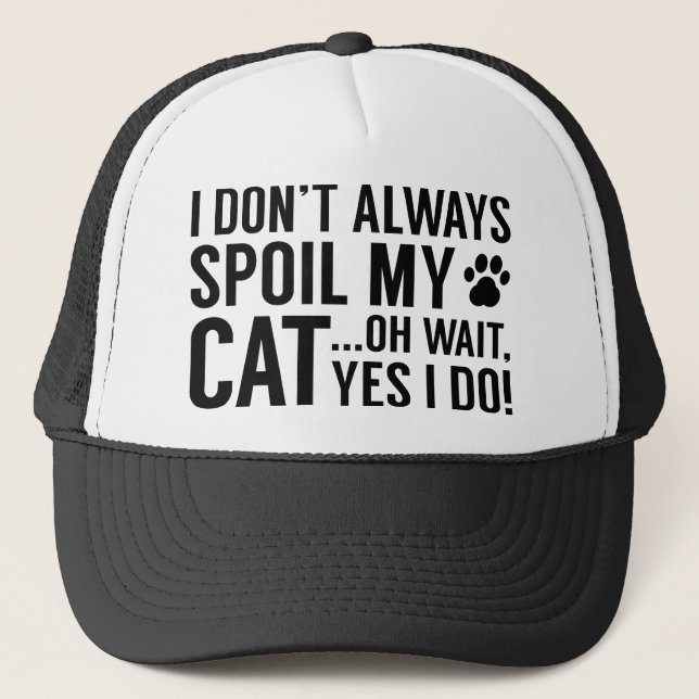 Casquette Spoil mon chat (Devant)