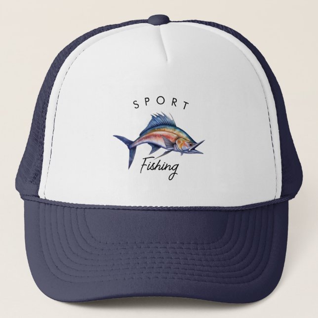 Casquette Sport Pêche Blue Marlin (Devant)
