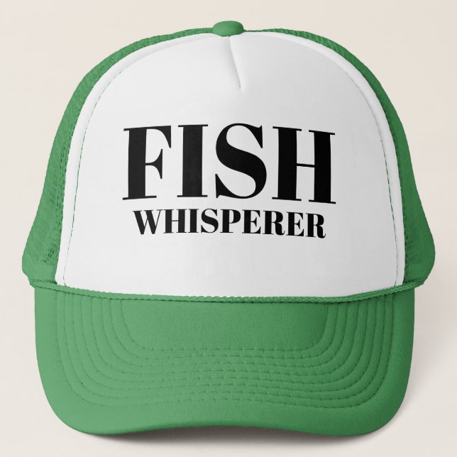 Casquette Sports Fishing Dad Baseball FISH WHISPERER Lucky (Devant)