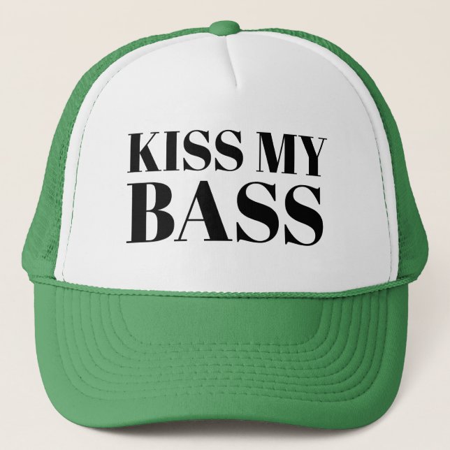 Casquette Sports Pêche Papa's Baseball KISS MY BASS Lucky (Devant)