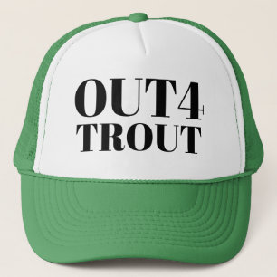 Casquette Sports Pêche Papa's Baseball OUT4 TROUT Lucky