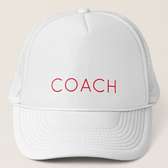 Casquette Sports Team Spirit COACH Cadeau Texte personnalisé (Devant)