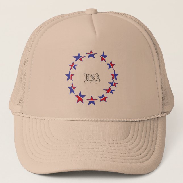 Casquette Sporty Khaki Patriotic (Devant)