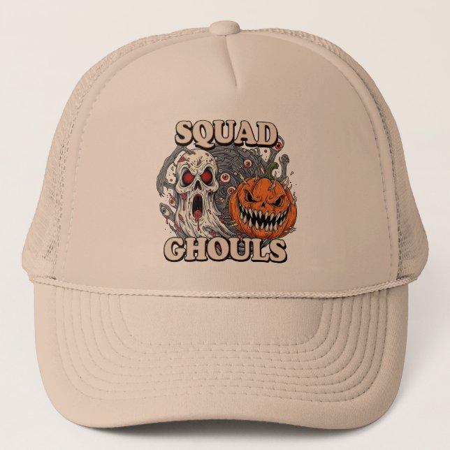 Casquette Squad Ghouls - T-shirt Halloween Éffrayant (Devant)