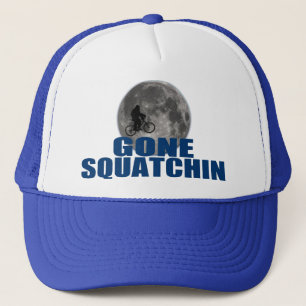 Casquette Squatchin allé Sasquatch sur le vélo avec le